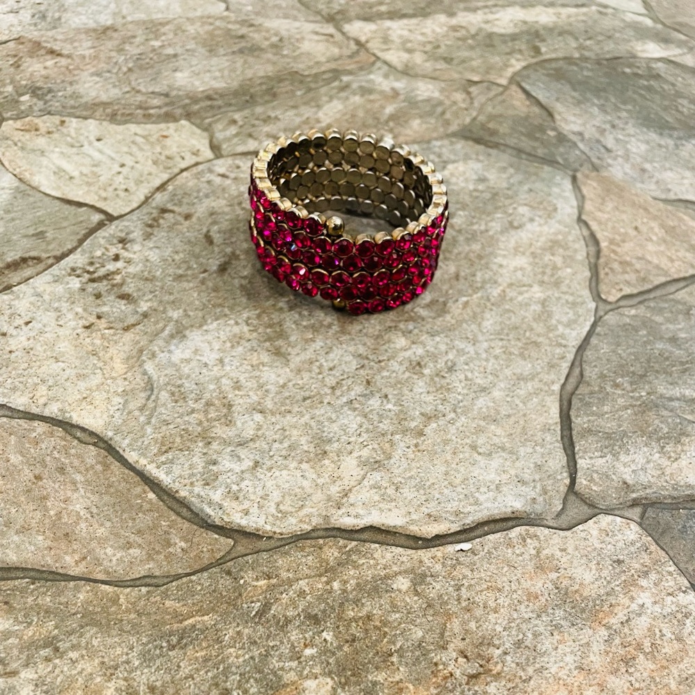 Neiman Marcus Faux Rhinestone Bracelet (Pink)